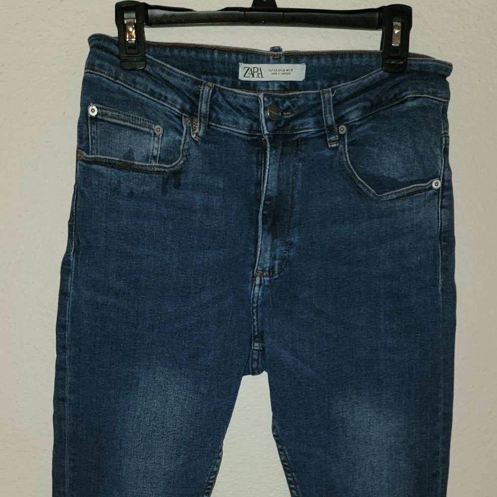 Zara‎ Dark Blue Skinny Jeans Size 32